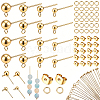 304 Stainless Steel Ball Post Stud Earring Findings & Flat Head Pins & Ball Head Pins & Eye Pin & Jump Rings STAS-BBC0010-38G-7