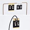 Fingerinspire Plastic Earring Display Card CDIS-FG0001-38-7