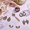 Leopard Print Alloy Pendant Necklaces & Earrings & Bracelet Sets SJEW-WH0020-03C-2