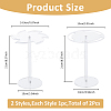 2 Styles Rotatable Acrylic Eyeglasses Frame Riser Display Stands DIY-FH0007-49-2
