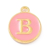 Golden Plated Alloy Enamel Charms LS-ENAM-Q437-14B-1
