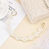 Plastic Imitation Pearl Beaded Bag Handle FIND-WH0111-177-5