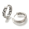 Rack Plating Brass Micro Pave Cubic Zirconia Hoop Earrings EJEW-H016-18P-2