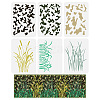 6Pcs 6 Styles PET Hollow Out Drawing Painting Stencils DIY-WH0394-0314-1
