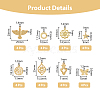 SUPERFINDINGS 64Pcs 16 Style Rack Plating Brass Pendants KK-FH0006-67-2