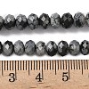 Natural Snowflake Obsidian Bead Strands G-D344-A13-6