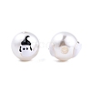 Halloween Opaque ABS Plastic Imitation Pearl Enamel Beads KY-G020-01I-1