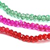Transparent Painted Glass Beads Strands LS-DGLA-A034-T2mm-A24-4