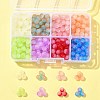 400Pcs 8 Colors Baking Paint Imitation Jade Glass Round Bead Strands DGLA-FS0001-09-7