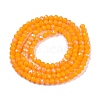 Electroplate Opaque Solid Color Glass Beads Strands EGLA-A044-P2mm-L29-2