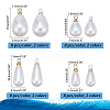   64Pcs 8 Style ABS Plastic Imitation Pearl Pendants FIND-PH0010-94-2