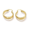 Brass Thick Hoop Earrings EJEW-H104-22G-2