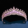 Alloy Rhinestone Crown Hair Bands for Woman Girls PW-WGB2F57-12-1