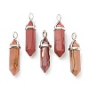 Natural Mookaite Pointed Pendants G-M378-01P-A21-1