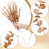 20Pcs Plastic Artificial Eucalyptus Leaves DJEW-GF0001-88A-6