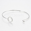 304 Stainless Steel Bangles STAS-N084-04-3