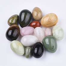 Natural & Synthetic Mixed Gemstone Egg Stone G-S349-01