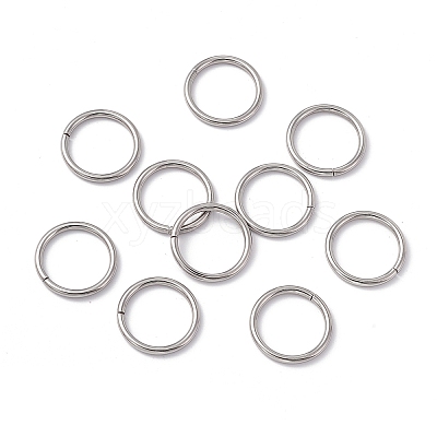 Non-Tarnish 304 Stainless Steel Open Jump Rings STAS-C040-01G-P-1