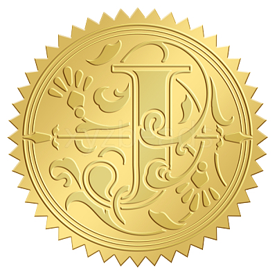 Self Adhesive Gold Foil Embossed Stickers DIY-WH0211-317-1