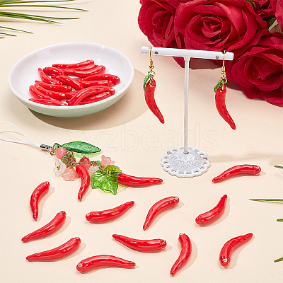 30Pcs Handmade Porcelain Pendants PORC-SC0001-54B-1