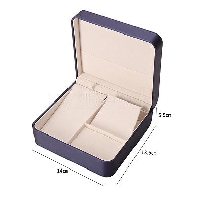 Imitation Leather Jewelry Set Storage Boxes PW-WG60179-03-1