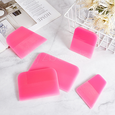 5Pcs 5 Styles TUP Plastic Scrapers TOOL-OC0001-62-1