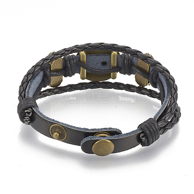 Imitation Leather Bracelet Making MAK-R024-02-1