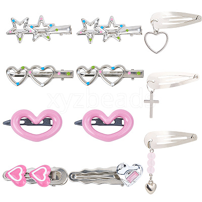 11pcs Iron Snap Hair Clips PHAR-CP0001-26-1