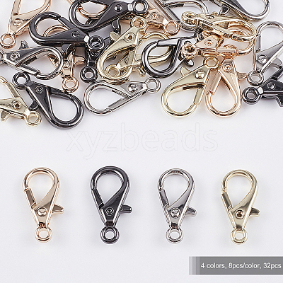 Alloy Lobster Claw Clasps PALLOY-OC0001-72-1