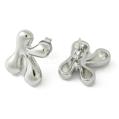 Rack Plating Brass Earrings EJEW-S222-01P-K-1