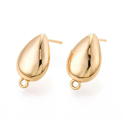 Brass Stud Earring Findings X1-KK-N263-16G-1