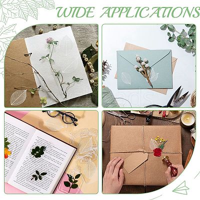 100Pcs Dried Flower Leaf Craft Supplies AJEW-CP0009-41B-1