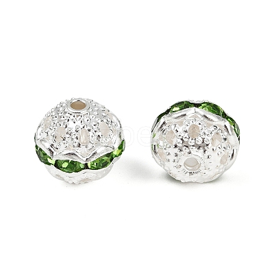 Brass Rhinestone Beads RB-H041-6-1