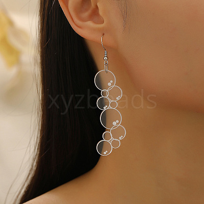 Bubble Acrylic Dangle Earrings FS-WG02476-01-1