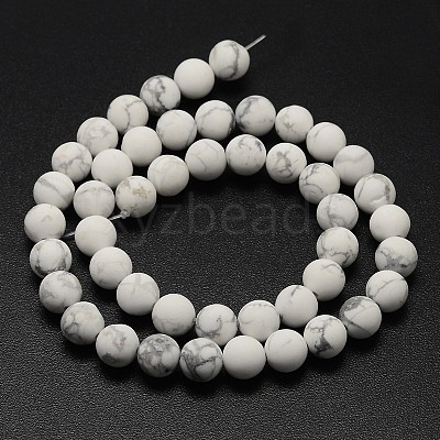 Natural Howlite Beads Strands X-G-D696-4mm-1