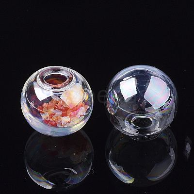 Round Handmade One Hole Blown Glass Globe Ball Bottles LS-X-BLOW-R002-20mm-AB-1