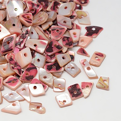 Dyed Natural Freshwater Shell Chips Beads SHEL-A003-A02-1