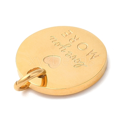 Ion Plating(IP) 304 Stainless Steel Pendants STAS-Q244-01G-1