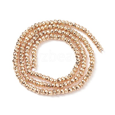 Electroplate Non-magnetic Synthetic Hematite Beads Strands G-L485-06A-LG-1