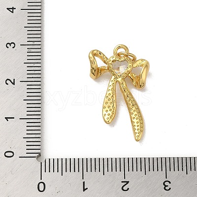 Rack Plating Brass Micro Pave Cubic Zirconia Pendants KK-H473-08B-G-1