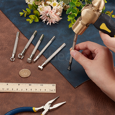 1 Set Alloy Steel Leather Stamping Tools TOOL-UN0001-53-1