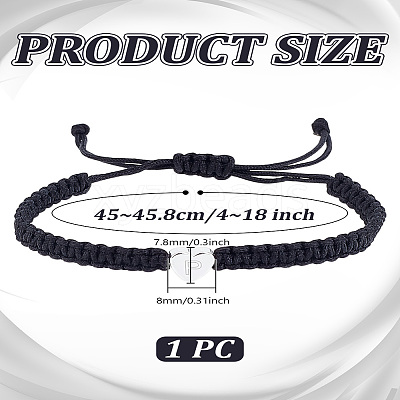 1Pc Adjustable Nylon Cord Braided Bracelets for Women Men BJEW-LP0001-34P-P-1