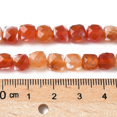 Natural Fire Crackle Agate Beads Strands G-H078-C49-6mm-04-1