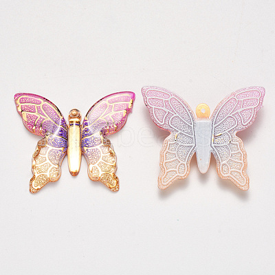 Transparent Acrylic Pendants X-TACR-R140-06F-1