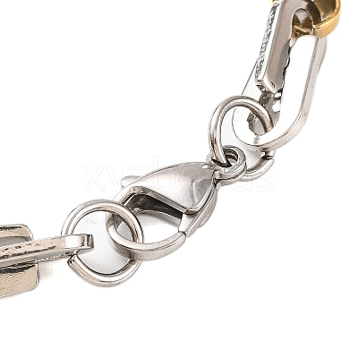 201 Stainless Steel Link Chain Bracelets BJEW-B078-112GP-1