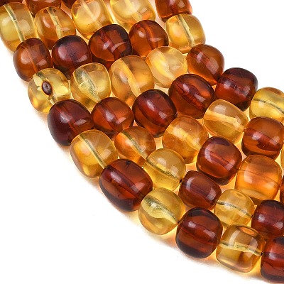 Two Tone Natural Amber Beads Strands G-K426-A03-06-1