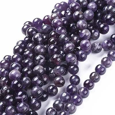 Natural Amethyst Beads Strands G-I256-02B-1