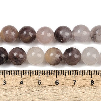 Natural Violet Strawberry Quartz Beads Strands G-P530-B02-04-1
