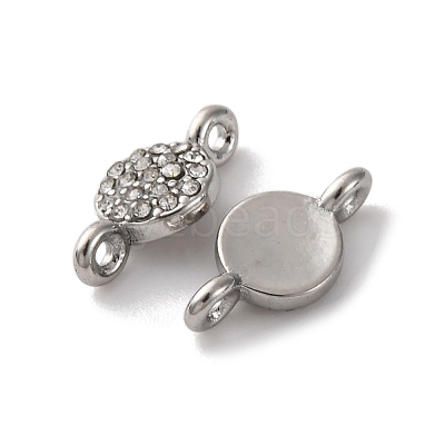 304 Stainless Steel Rhinestone Connector Charms ZIRC-G157-36P-A-1-1