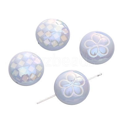 2Pcs UV Platings Acrylic Beads PW-WG8BB90-05-1